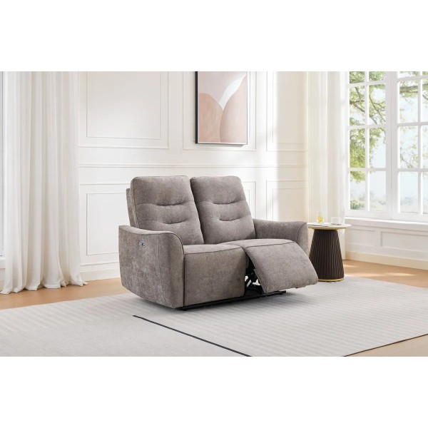 Reina 2 Seater Electric Sofa - Liberty Stone