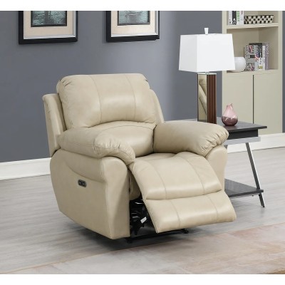 Dallas Electric Armchair - Stone Leather