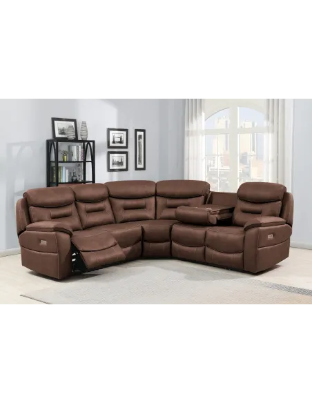 Frankie Electric Corner Sofa - Tan