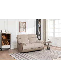 Chriki 2 Seater Power Recliner Sofa - Beige