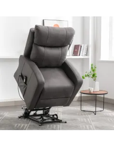 Hugo Recliner Rocker Armchair - Gunmetal