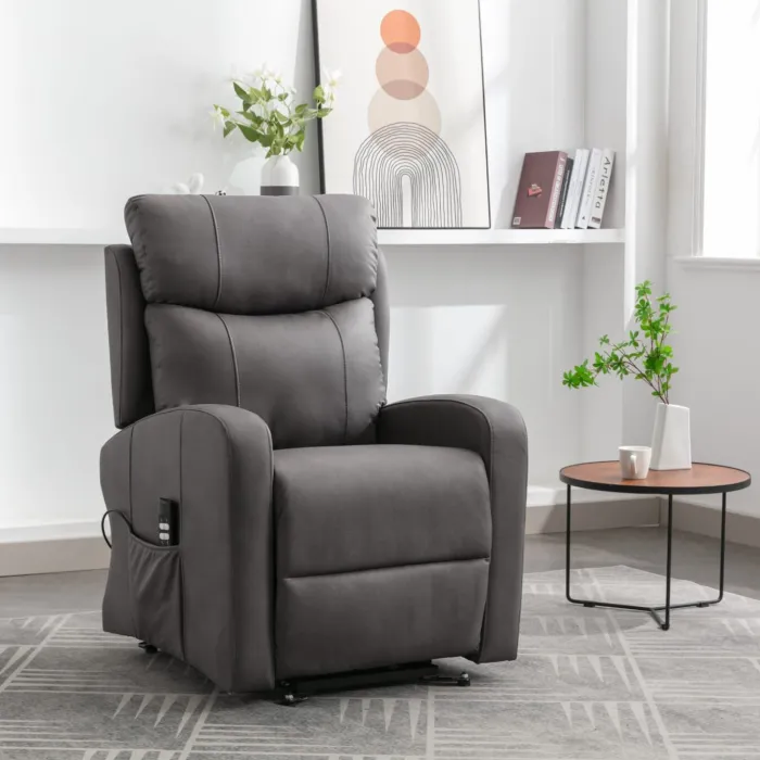 Hugo Recliner Rocker Armchair - Gunmetal