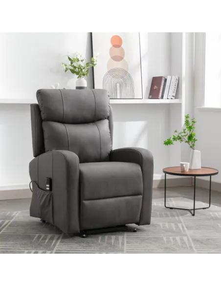 Hugo Recliner Rocker Armchair - Gunmetal