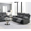 Hugo 3 Seater Recliner Sofa - Gunmetal
