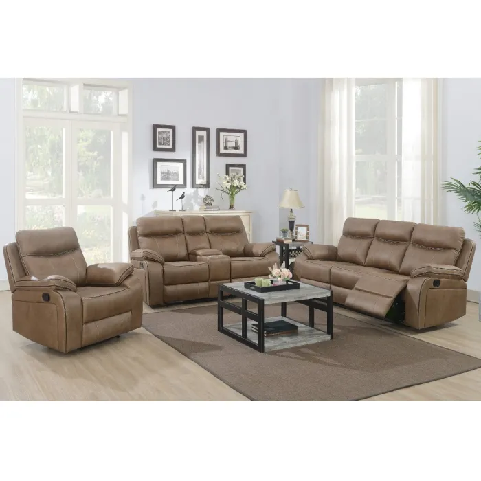 Hugo 3 Seater Recliner Sofa - Tan