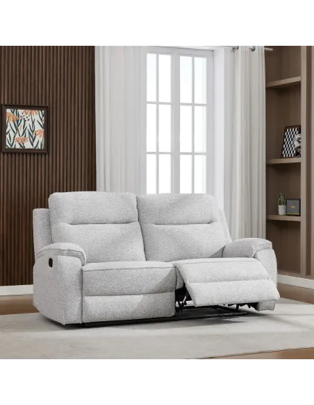 Carlingford 2.5 Seater Manual Sofa - Puente Light Grey