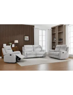 Carlingford 2.5 Seater Manual Sofa - Puente Light Grey 2