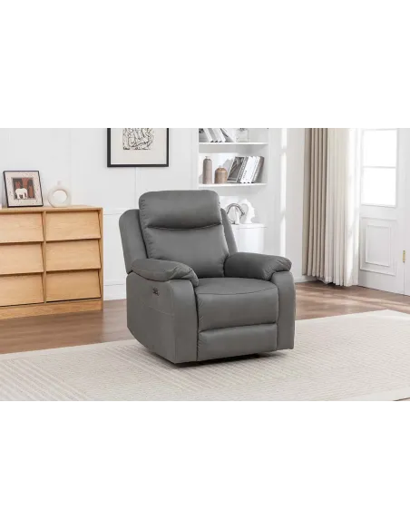 Corvan Manual Armchair - Charcoal