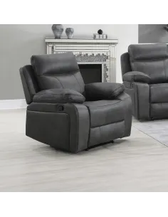 Hugo Recliner Armchair - Gunmetal