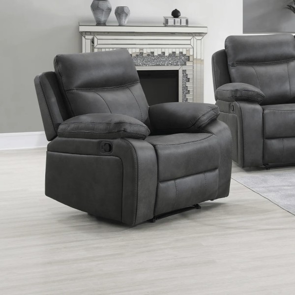 Hugo Recliner Armchair - Gunmetal
