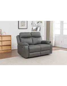 Corvan 2 Seater Manual Sofa Manual - Charcoal