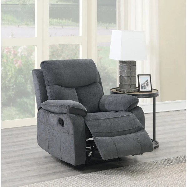Farah Recliner Armchair - Dark Grey