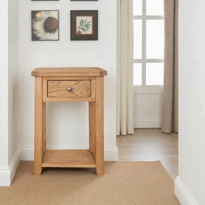 Melbourne 1 Drawer Console Table - Country Oak