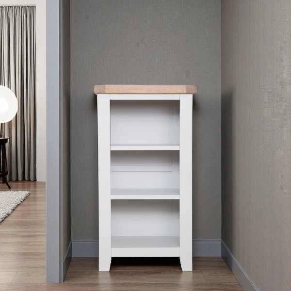 Melbourne Small Bookcase/DVD Unit - White