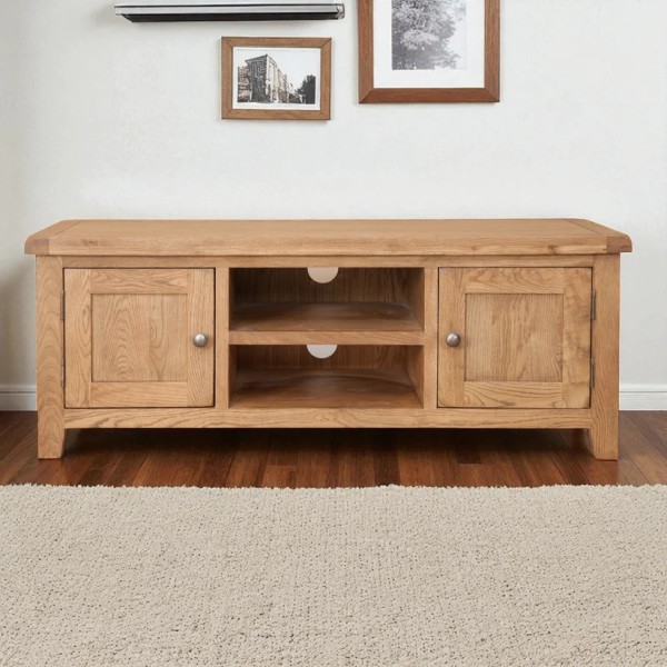 Melbourne Plasma TV Unit - Country Oak