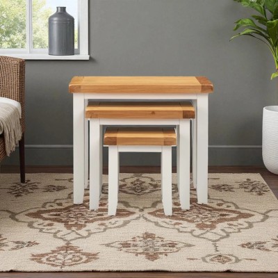 Melbourne Nest of 3 Tables - White