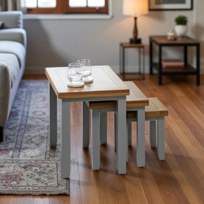 Melbourne Nest of 3 Tables - French Grey