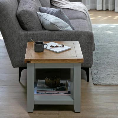 Melbourne Lamp Table - French Grey