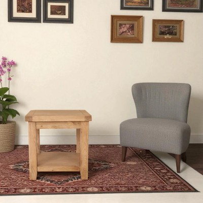 Melbourne Lamp Table - Country Oak
