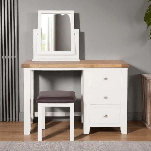 Melbourne Dresser Stool - White