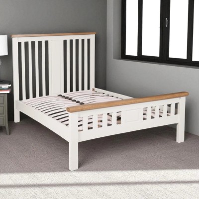 Melbourne 4ft6 Bedframe - White