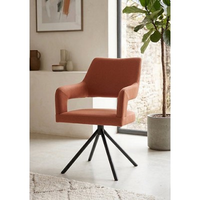 Vera Swivel Chair - Rust