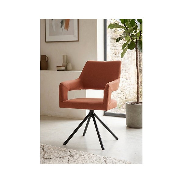 Vera Swivel Chair - Rust