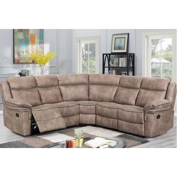 Brody Corner Sofa - Tan Leathaire