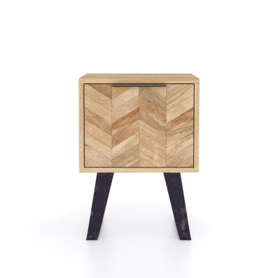 Arga Side Table - Light Mango Oak