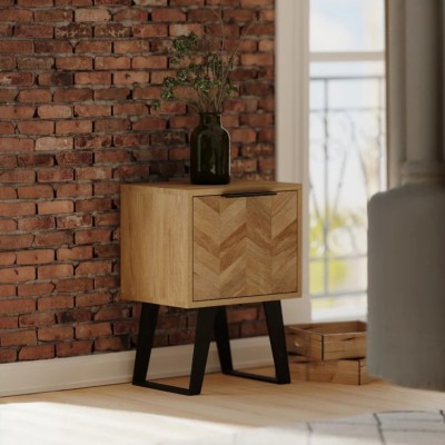 Arga Side Table - Light Mango Oak