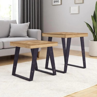 Arga Nest of Tables - Light Mango Oak