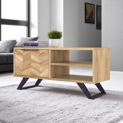 Arga Coffee Table/TV Unit - Light Mango Oak