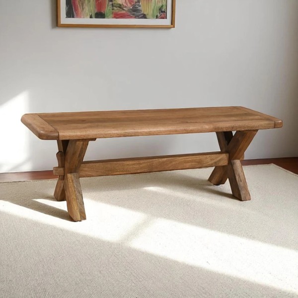 Dorset 1.35m Dining Bench - Smoked Oak