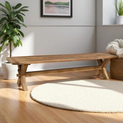Dorset 2m Dining Bench - Smoked Oak