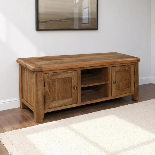 Dorset Large TV Unit - Smoked Oak Finish