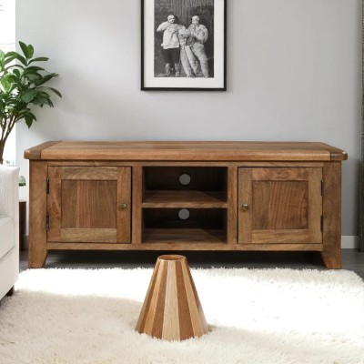 Dorset Large TV Unit - Smoked Oak Finish