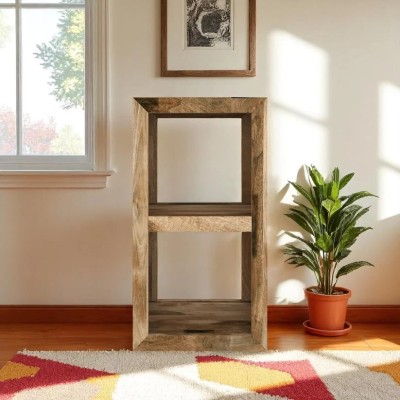 Cube Mango 2 Hole Shelving Unit - Natural Wood Finish