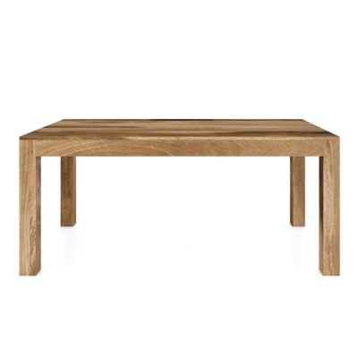 Cube Mango 1.75m Dining Table - Natural Wood Finish