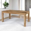 Cube Mango 1.75m Dining Table - Natural Wood Finish