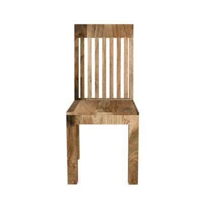 Cube Mango Dining Chair - Natural Wood Finish