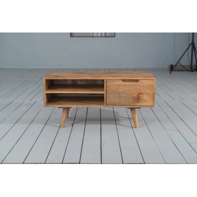 Surya Coffee Table/TV Unit - Mango Wood Finish