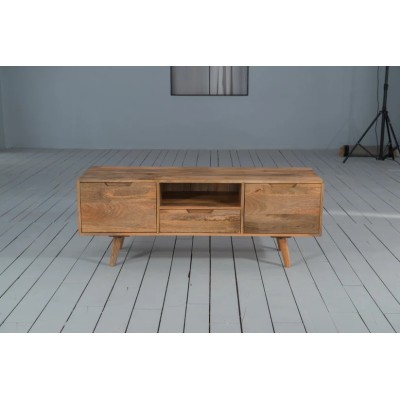 Surya Large TV Unit - Mango Wood Finish