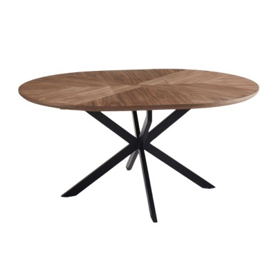 Camden 1.2 Round Extending Dining Table - Walnut