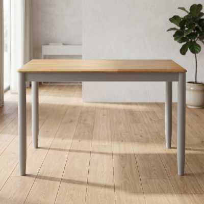 Altona 3.5m Dining Table Set - Solid Hardwood/Stone Grey