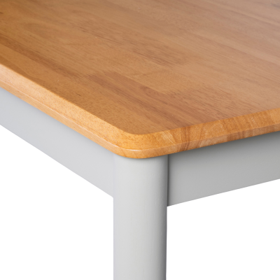 Altona 3.5m Dining Table Set - Solid Hardwood/Stone Grey