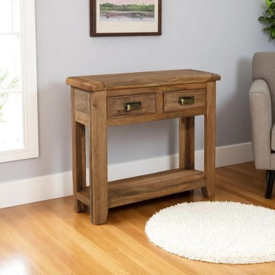 Dorset Console Table  - Smoked Oak Finish