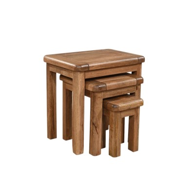 Dorset Nest of Tables - Smoked Oak Finish