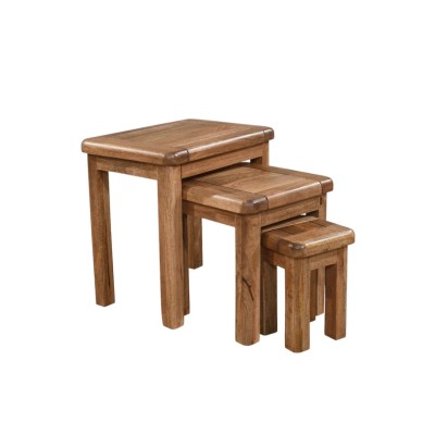 Dorset Nest of Tables - Smoked Oak Finish