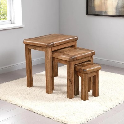 Dorset Nest of Tables - Smoked Oak Finish