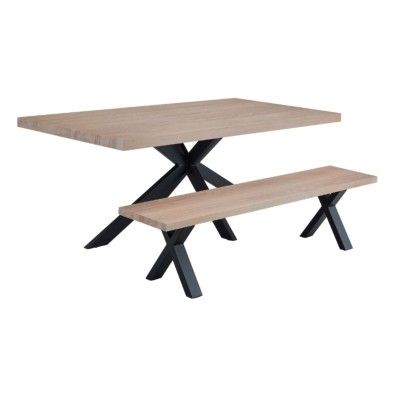 Heathfield 1.8m Dining Bench - Oak